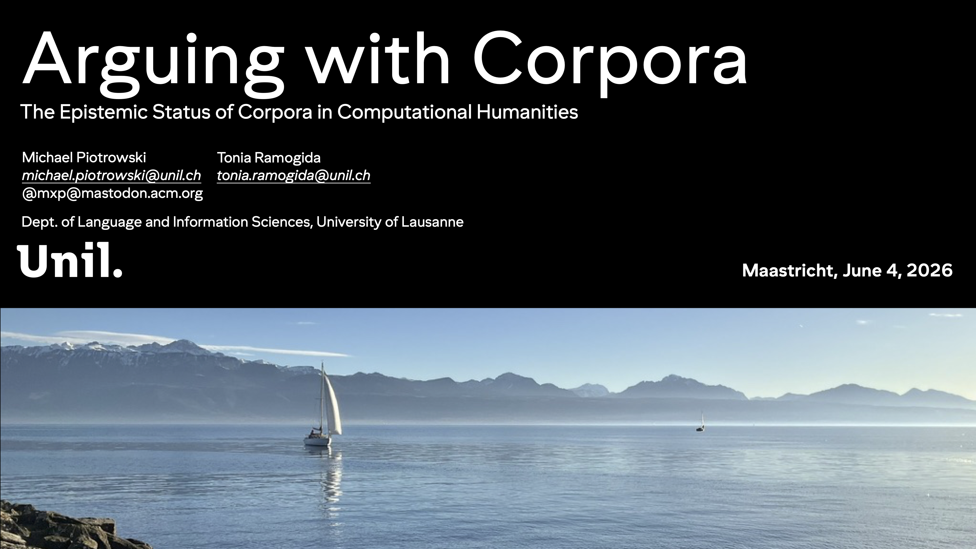 Title slide of the presentation